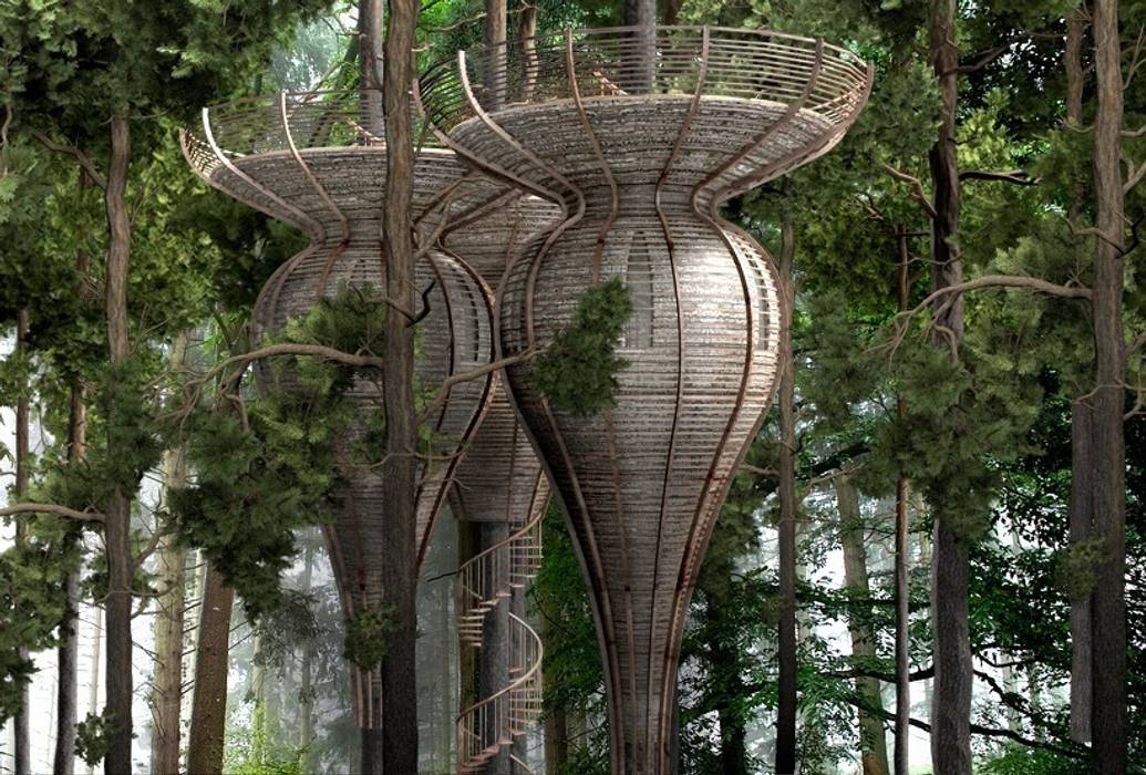 Roost Tree House, antonygibbondesigns antonygibbondesigns Casas de estilo rural