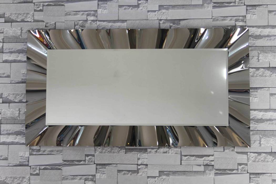 Dalgalı Dikdörtgen Ayna Anadolu Ayna İç bahçe İç Dekorasyon