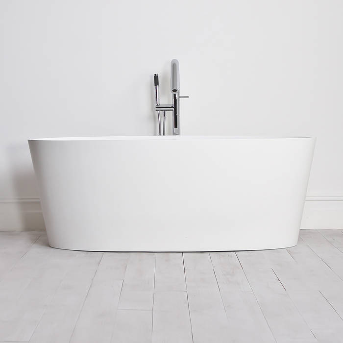 Lusso Stone ios Stone Resin Solid Surface Freestanding Bath 1600 Lusso Stone Minimalist bathroom Bathtubs & showers