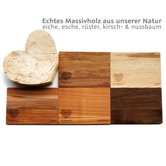 Echtholz? Natürlich!, holzgespür holzgespür Salas de jantar modernas Mesas