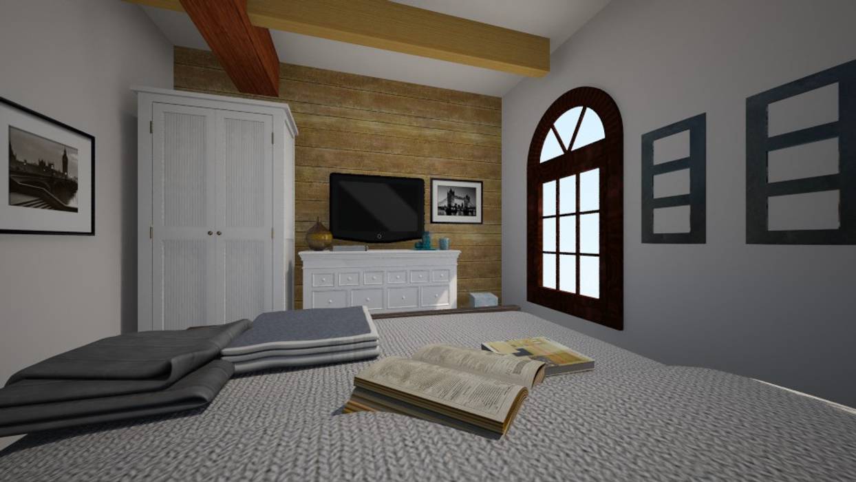 NANO HOUSE, TOBEHOME INTERIORS TOBEHOME INTERIORS Eclectic style bedroom