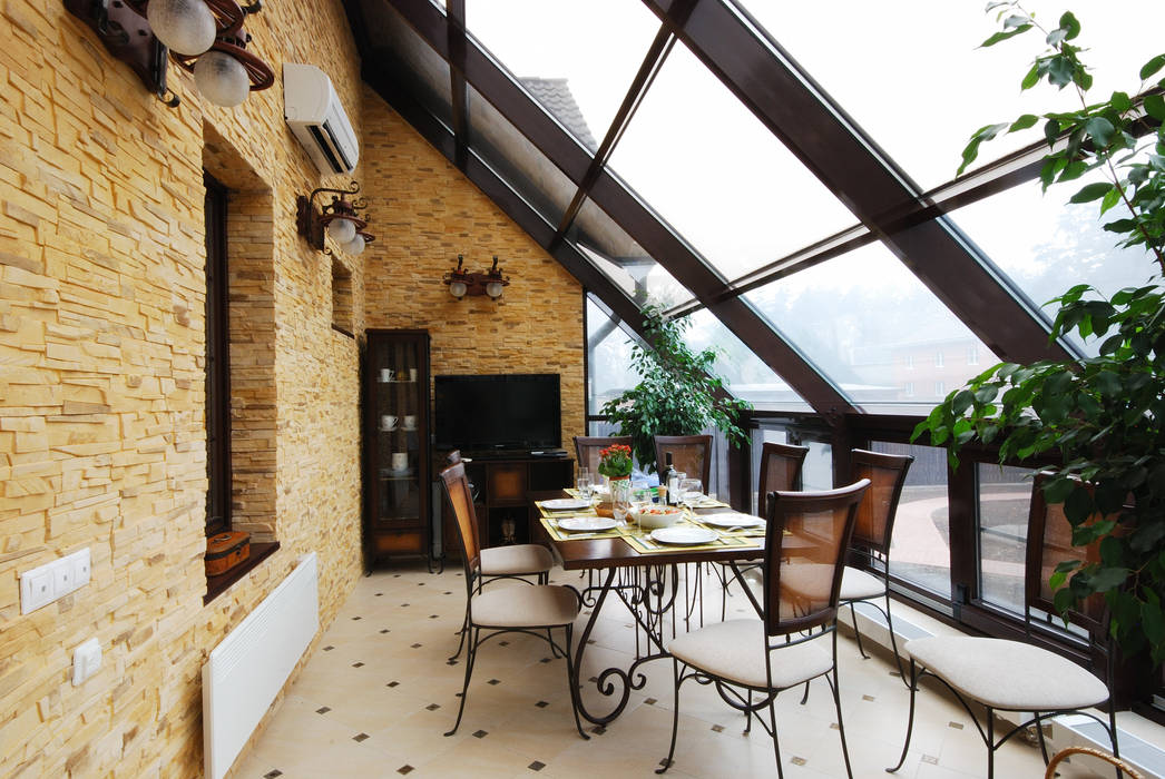 Слоновая кость и сливки, D&T Architects D&T Architects Rustic style conservatory