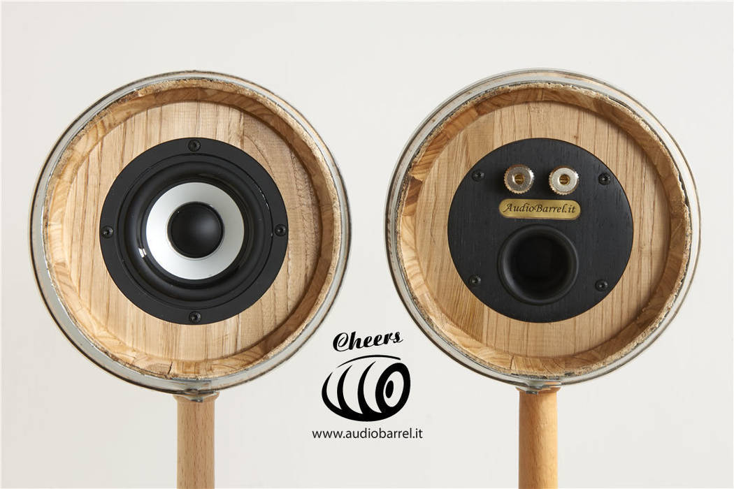 Diffusori acustici Cheers di Audiobarrel, Pietro Romano Pietro Romano Rustikale Weinkeller