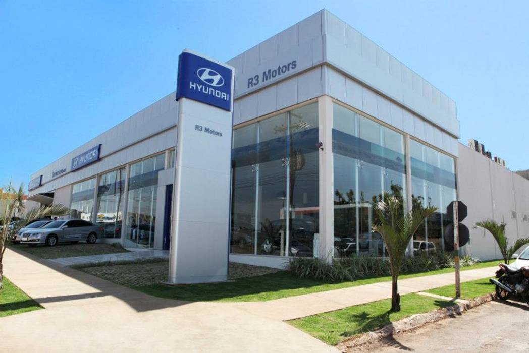 Hyundai R3 Motors, Rafaela Dal’Maso Arquitetura Rafaela Dal’Maso Arquitetura Espaços comerciais Concessionárias