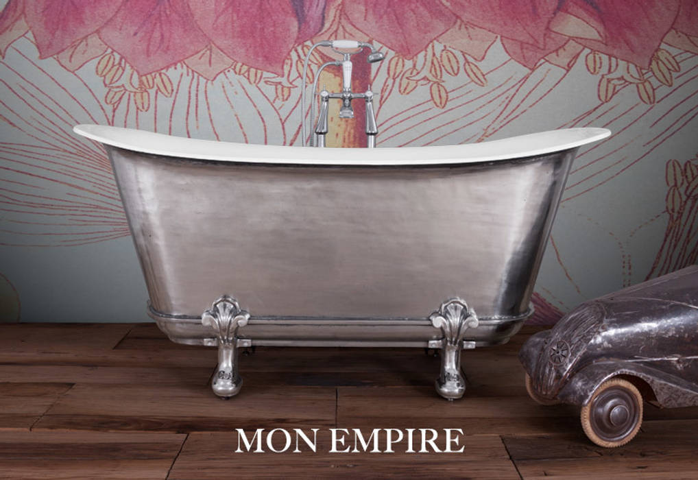 Mon Empire with Feet. Cast Iron Bath with Hand Polished Exterior Hurlingham Baths Ванна кімната