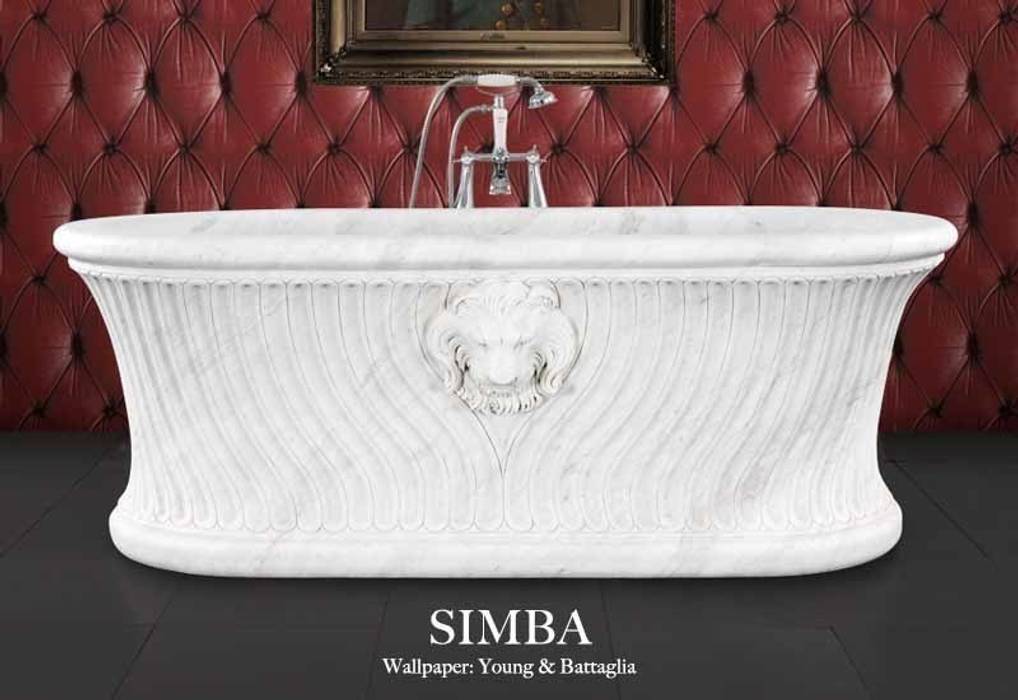 Simba Hand Carved Marble Hurlingham Baths Bagno in stile classico