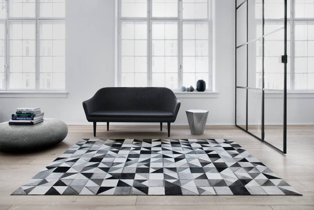 WovenGround Gallery hand made leather rug WovenGround Floors Carpets & rugs