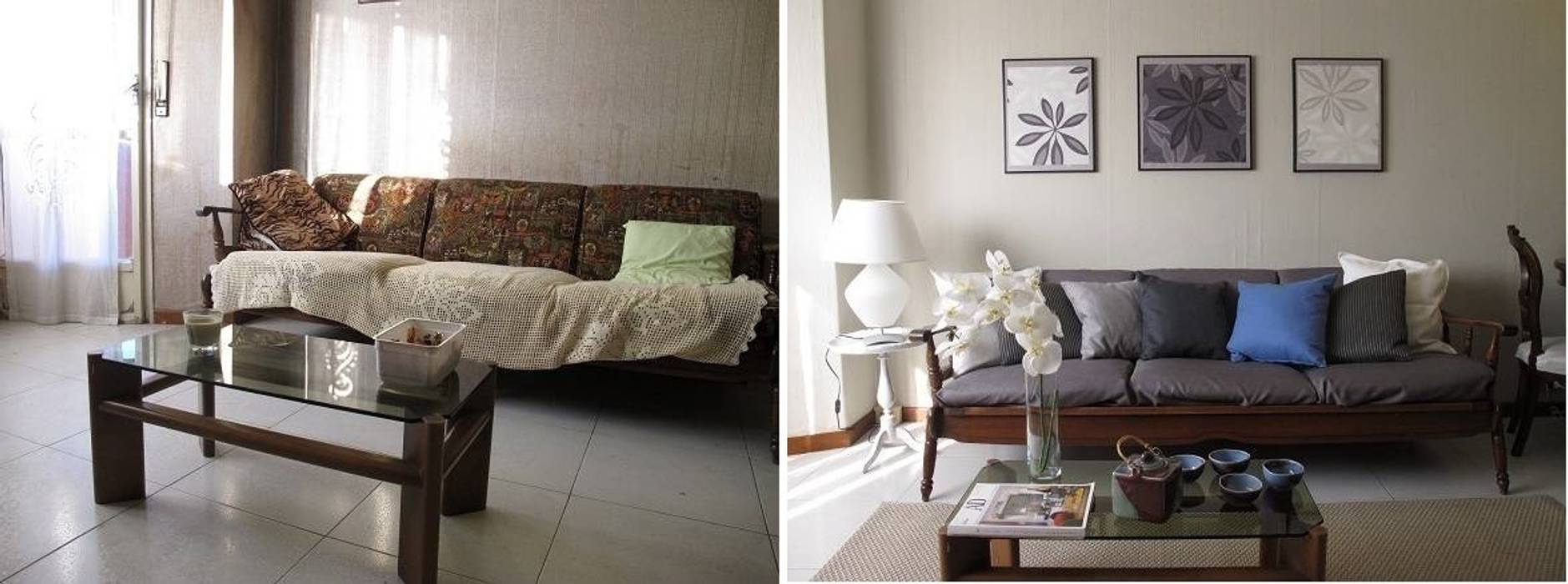 Divano (PRIMA e DOPO) Clara Avagnina Home Staging