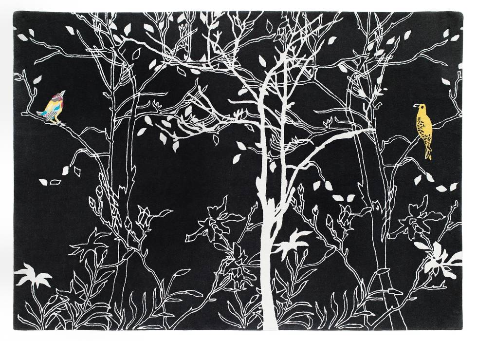 Forest rug by Wendy Morrison Wendy Morrison Zeminler Halı & Kilimler