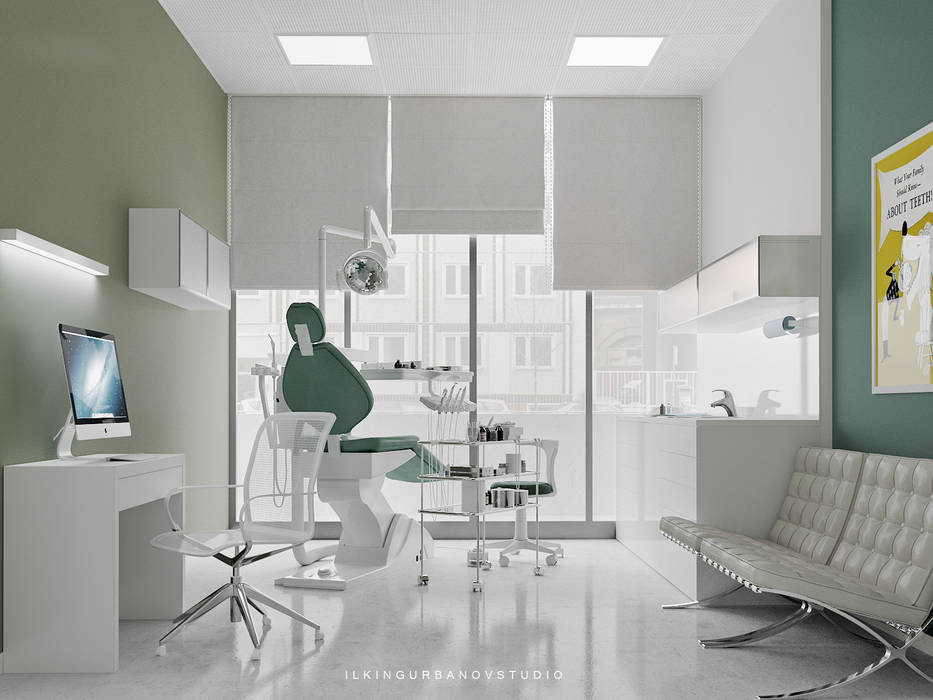 Дизайн стоматологической клиники в Баку, ILKIN GURBANOV Studio ILKIN GURBANOV Studio Коммерческие помещения Кабинеты врачей