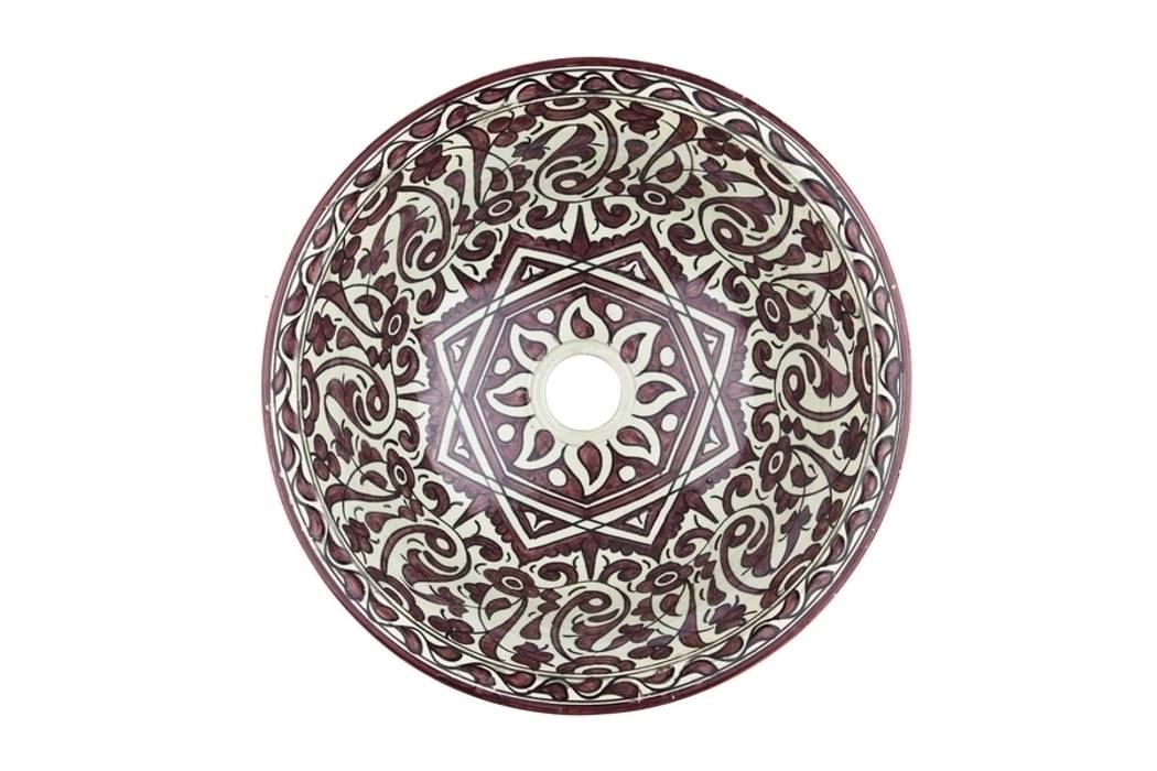 Mira - Elegancka umywalka arabska Kolory Maroka Egzotyczna łazienka Umywalki