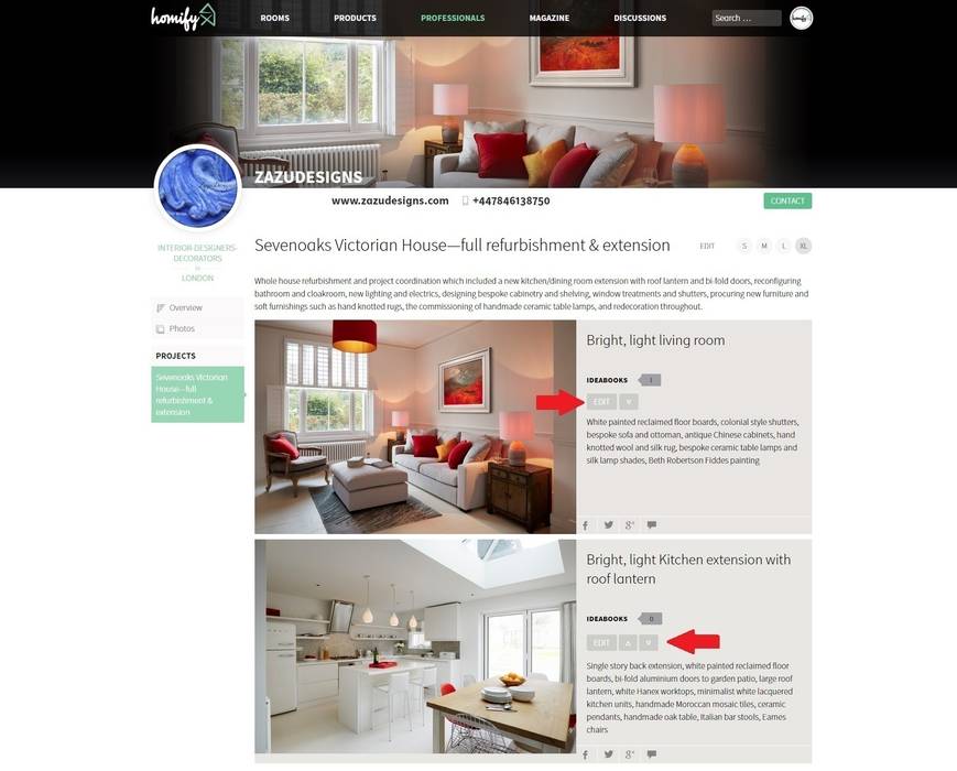 How do I edit projects?, homify UK homify UK
