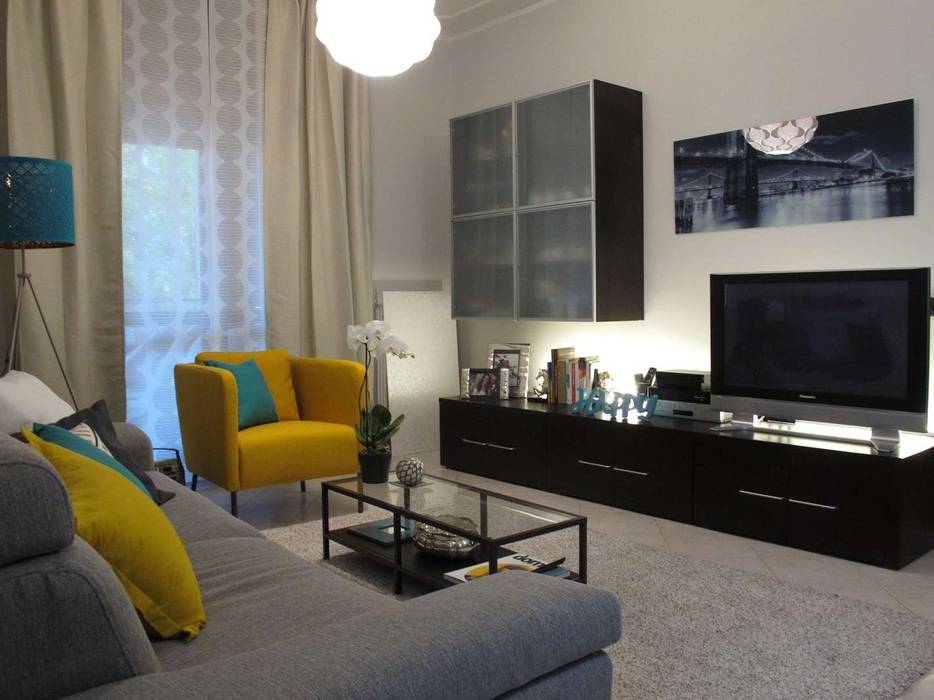 Home Relooking soggiorno Milano zona Affori, Clara Avagnina Home Staging Clara Avagnina Home Staging