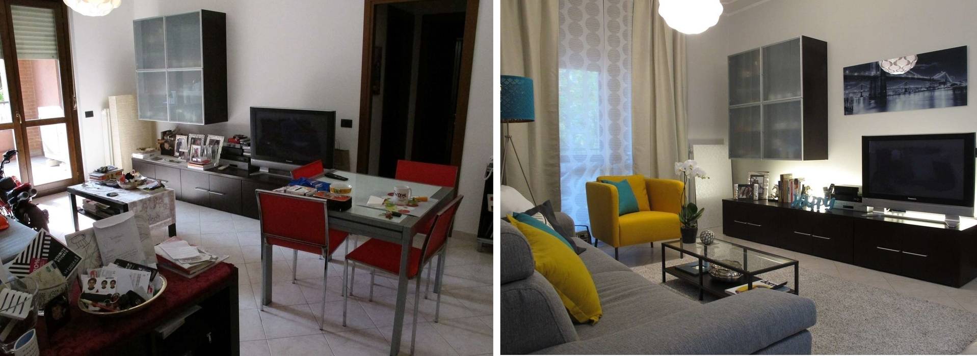 Home Relooking soggiorno Milano zona Affori, Clara Avagnina Home Staging Clara Avagnina Home Staging