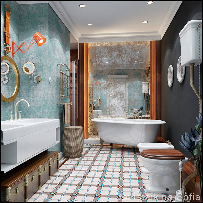 Moderne badezimmer von частный дизайнер и декоратор девятайкина софья