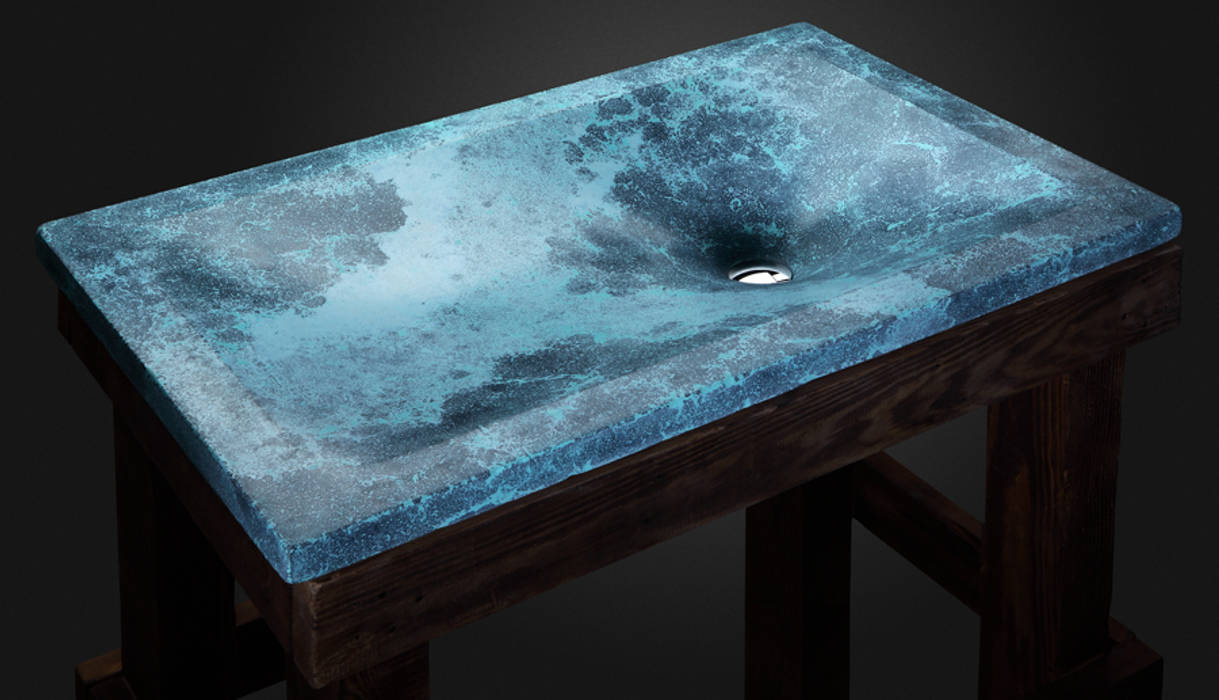 concrete sink "Thor's well", Pietra Danzare Pietra Danzare Modern bathroom Sinks