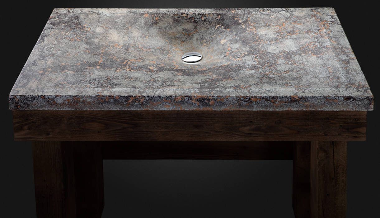 concrete sink "Volcanic cream" Pietra Danzare Ванная в стиле лофт Раковины