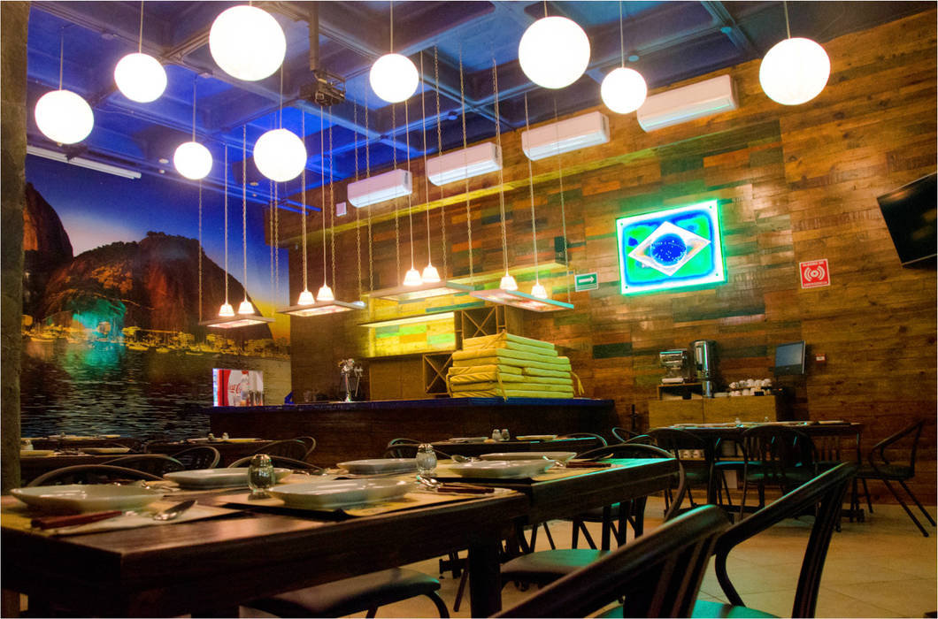 Restaurant Brasileño Ok Designs Espacios comerciales Bares y discotecas