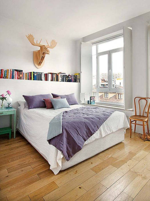 Vivienda zona Malasaña, Madrid, nimú equipo de diseño nimú equipo de diseño Scandinavian style bedroom