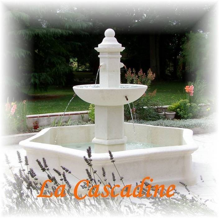 CASCADINE PIERRE et FONTAINE Jardin original Piscines & bassins