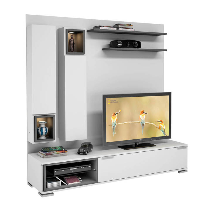 Mia Mobili Tv Ünitesi homify Modern Oturma Odası TV Dolabı & Mobilyaları