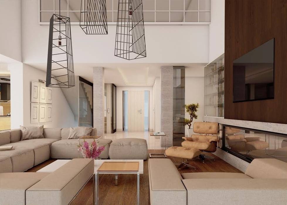 Ankarada bir ev homify modern koridor, hol &amp; merdivenler homify