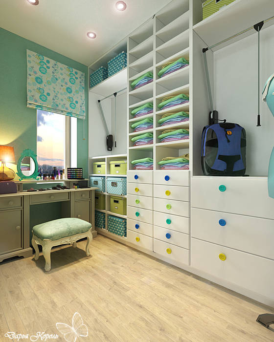 Children's room for a girl with dressing room, Your royal design Your royal design Classic style dressing room