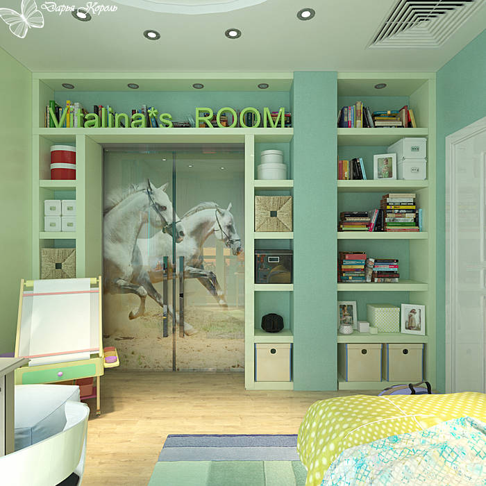Children's room for a girl with dressing room, Your royal design Your royal design Quarto infantil clássico
