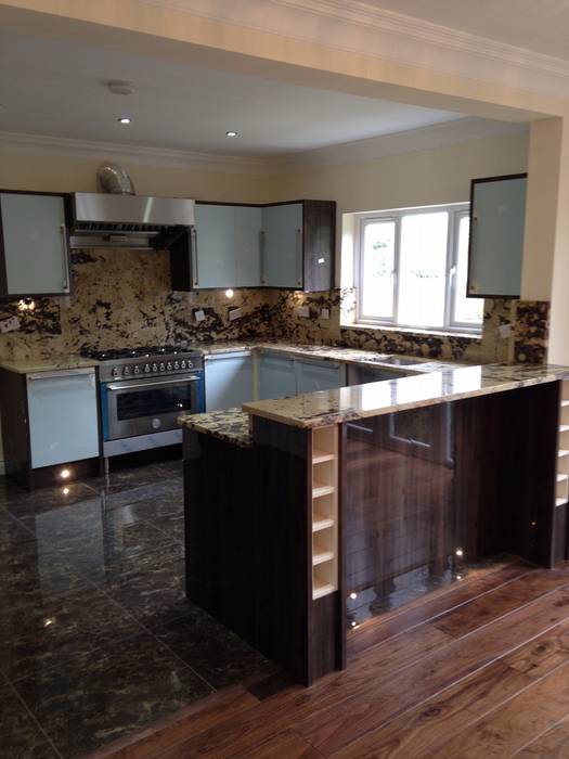 Delicatus Granite Worktops & Full height upstands Marbles Ltd Cocinas de estilo ecléctico