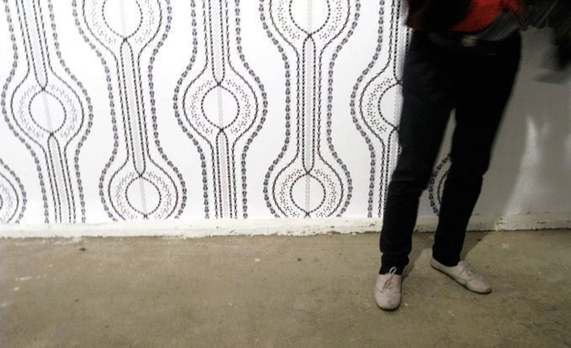 Velornament_detal2 DINGFLUX by Asia Piaścik Minimalistyczne ściany i podłogi Tapety