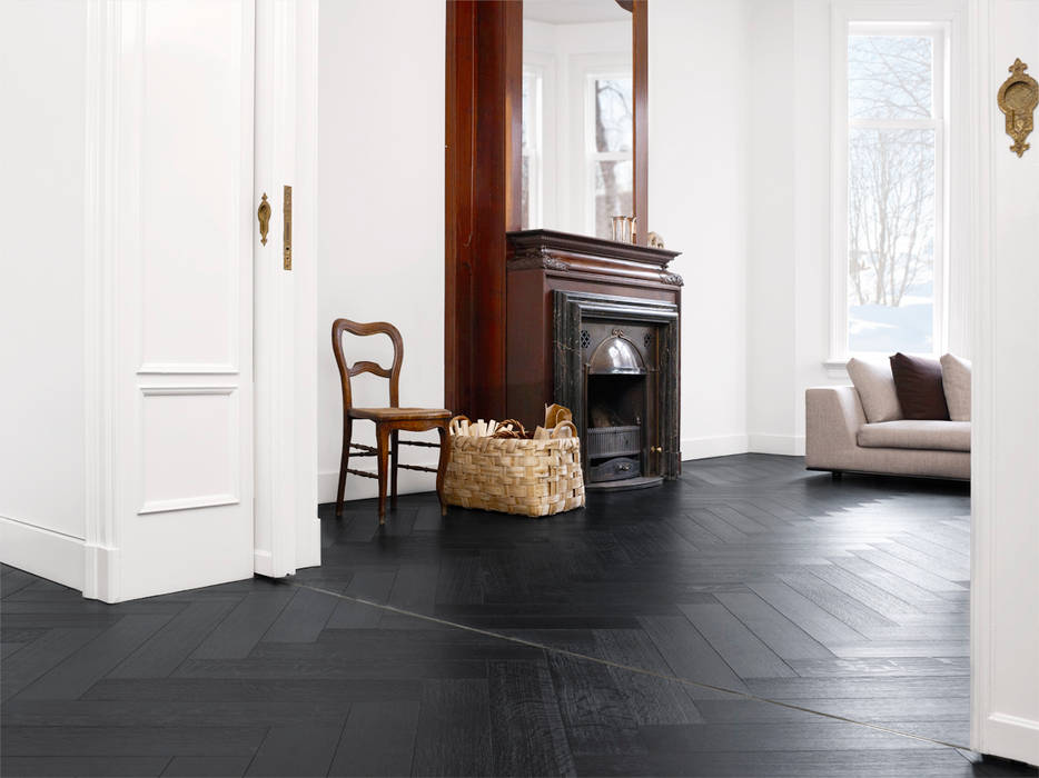 Leefruimte in parket, Nobel flooring Nobel flooring 牆面