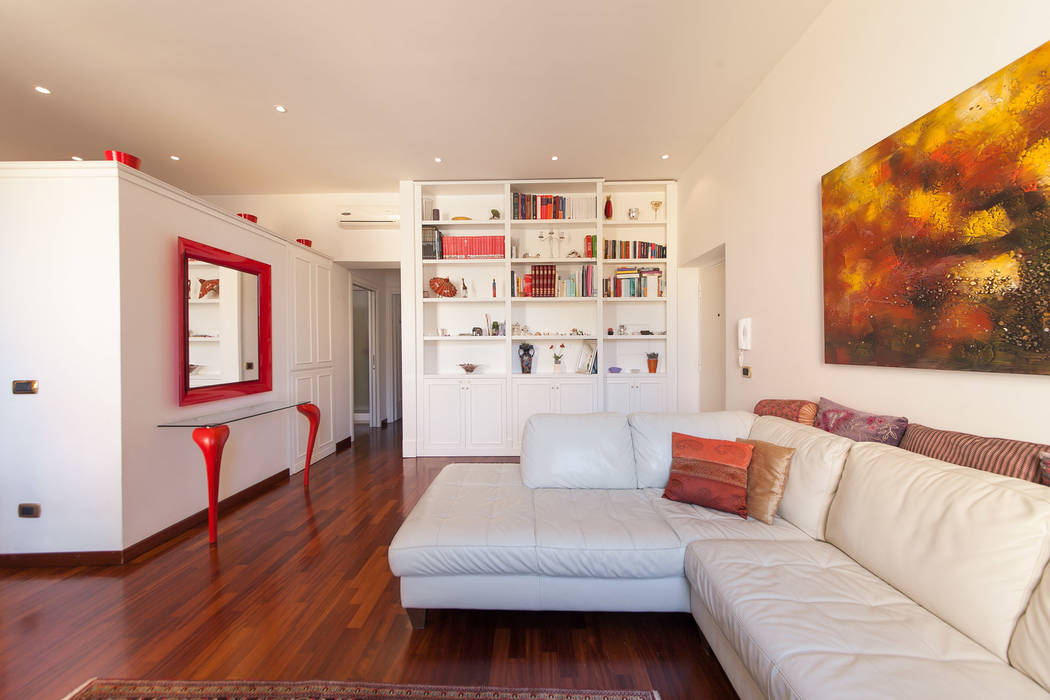 Appartamento a Roma Nord, Edi Solari Edi Solari 现代客厅設計點子、靈感 & 圖片