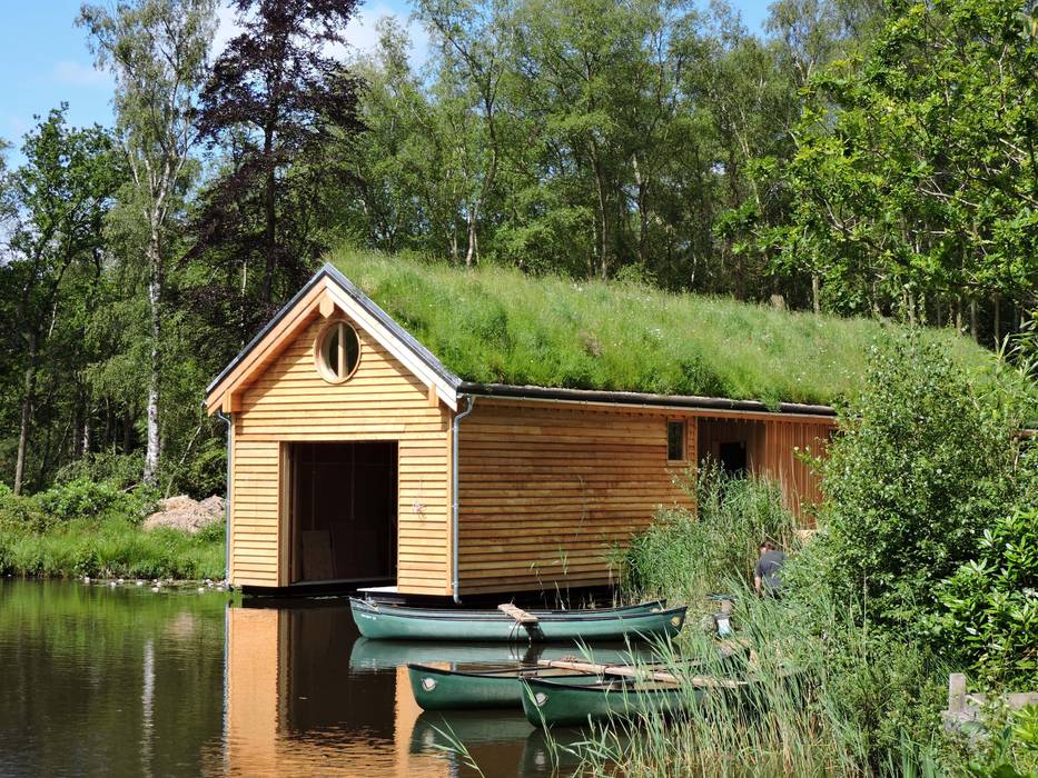 Commercial and public green roofs, Organic Roofs Organic Roofs Moderne Häuser