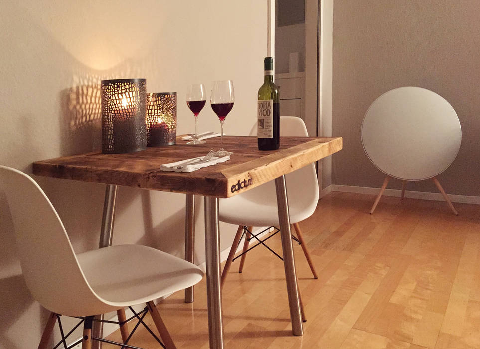 dining table, edictum - UNIKAT MOBILIAR edictum - UNIKAT MOBILIAR 미니멀리스트 주방 테이블 & 의자