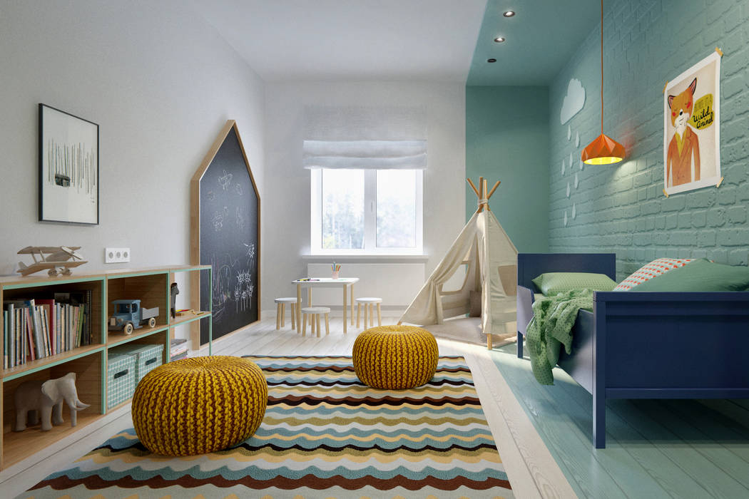 Интерьер OOD, INT2architecture INT2architecture Scandinavian style nursery/kids room