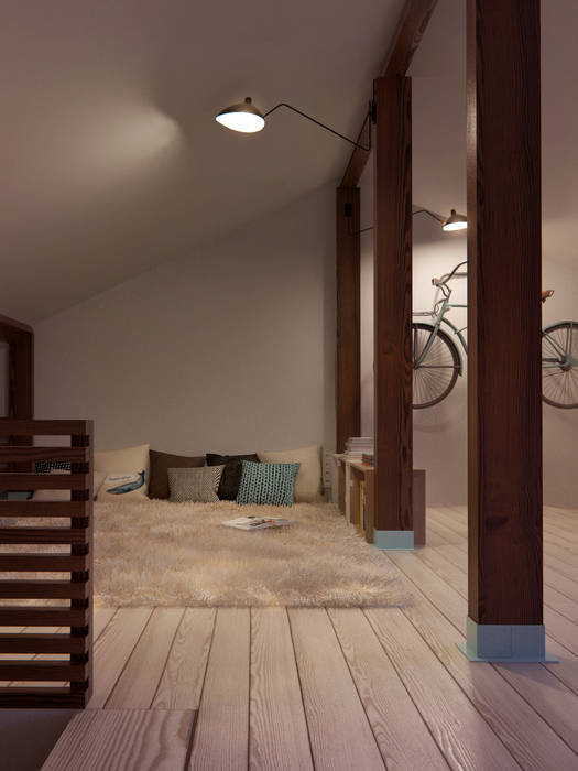 Интерьер OOD, INT2architecture INT2architecture Skandinavische Schlafzimmer