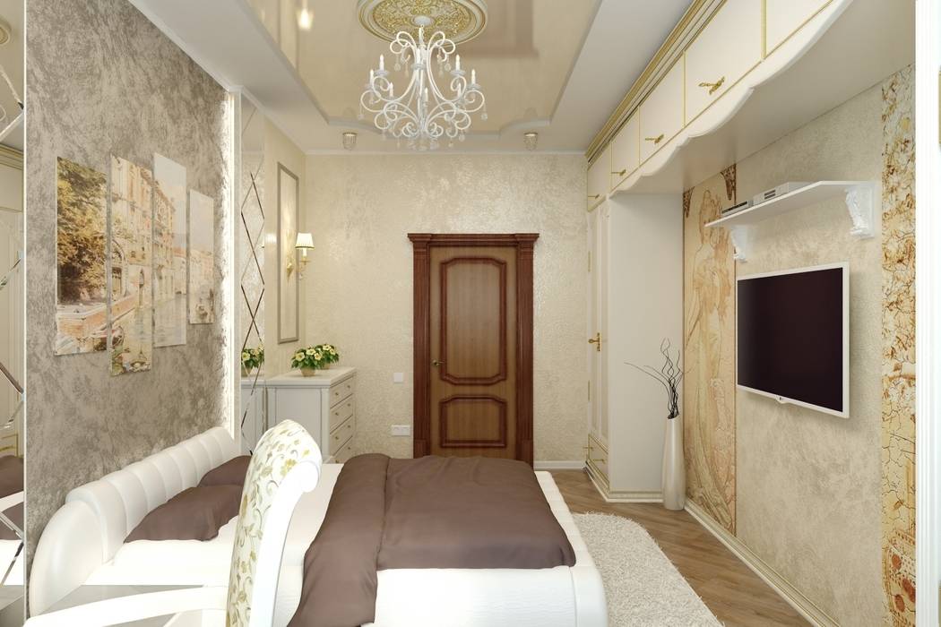 Дизайн спальни в Иваново Цунёв_Дизайн. Студия интерьерных решений. Спальня в классическом стиле