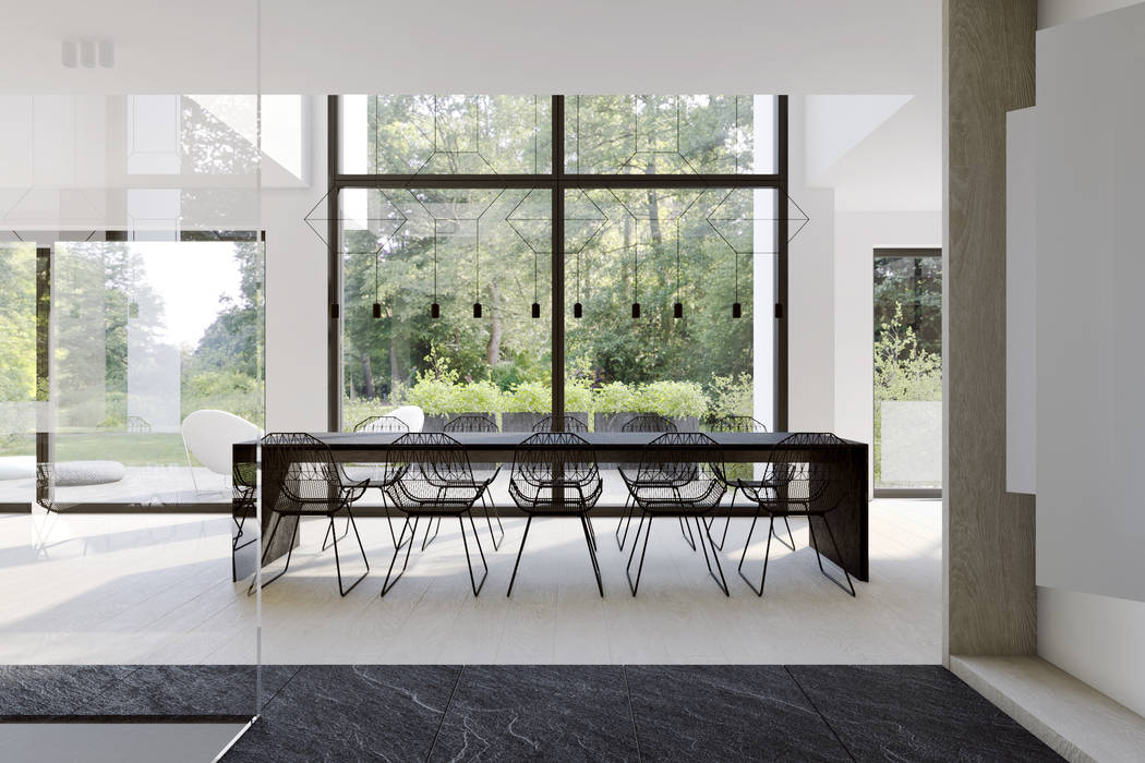 DOM W LUXEMBURGU, KUOO ARCHITECTS KUOO ARCHITECTS Столовая комната в стиле минимализм