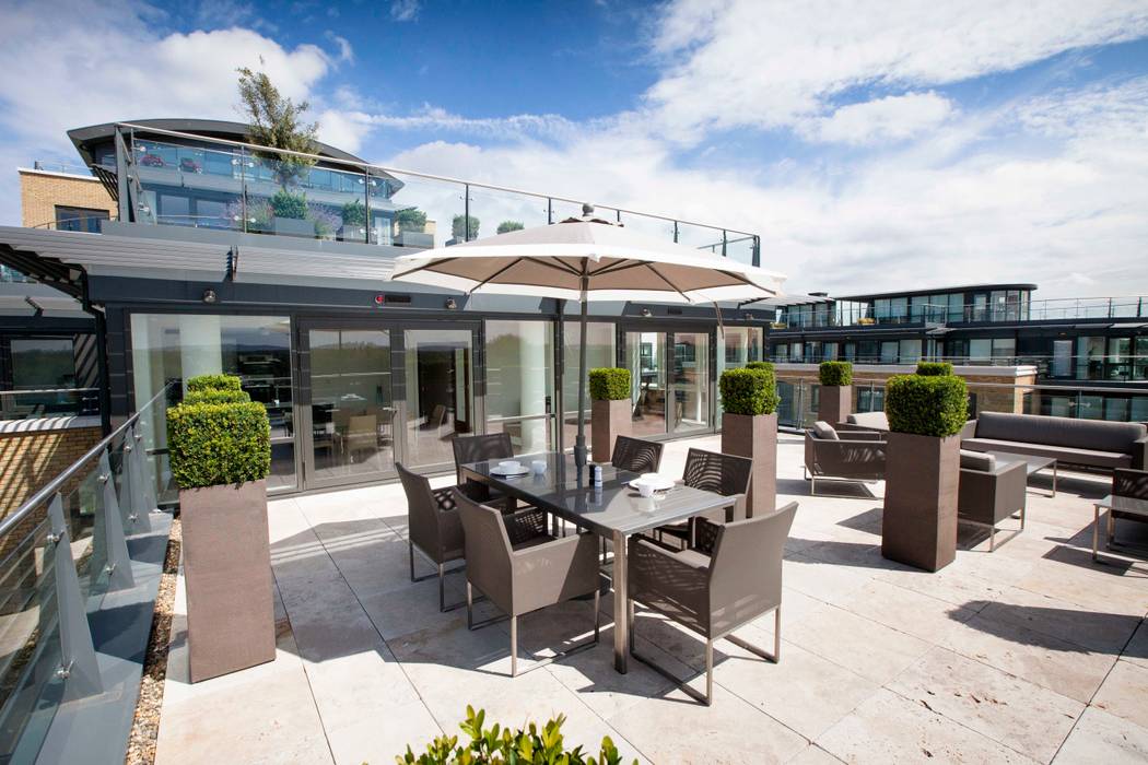 Kew Roof Terrace Cameron Landscapes and Gardens Teras atap