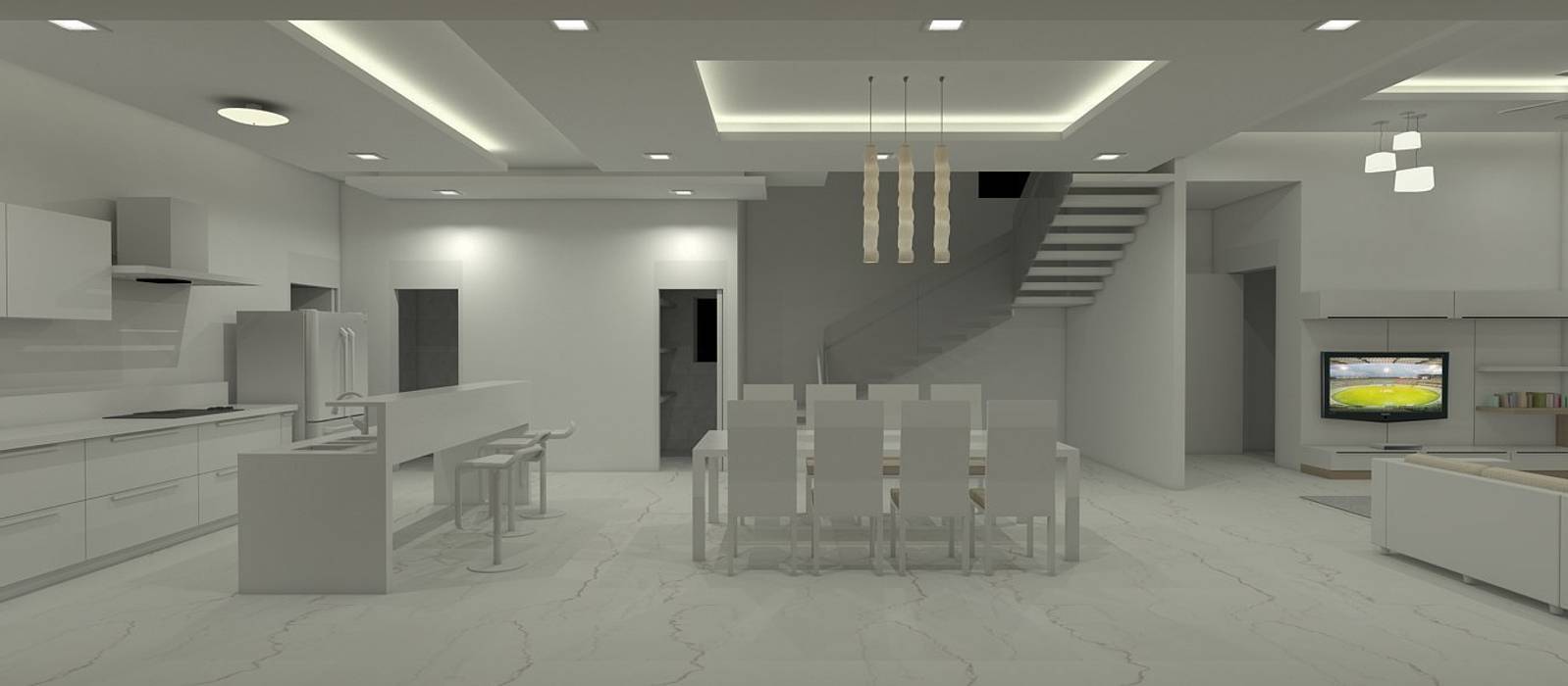 Farm House For Mr. Mehta, Neotecture Neotecture Minimalist kitchen