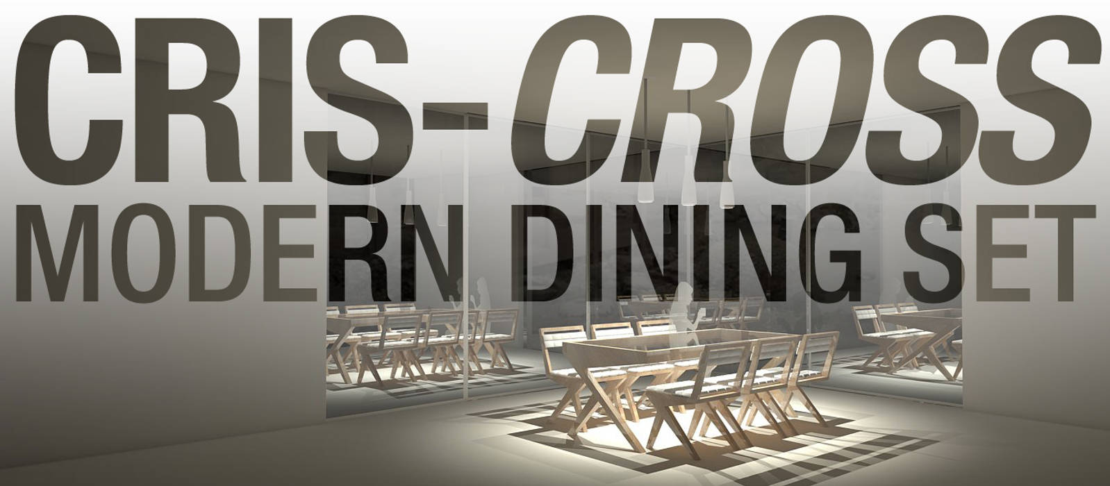 Cris Cross Dining Set, Neotecture Neotecture Comedores de estilo minimalista Mesas
