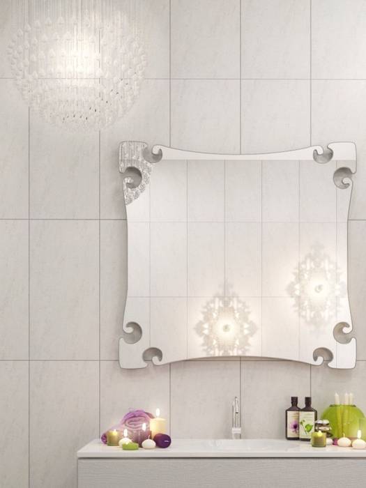 Гранит с кружевом , pashchak design pashchak design Kamar Mandi Modern Mirrors