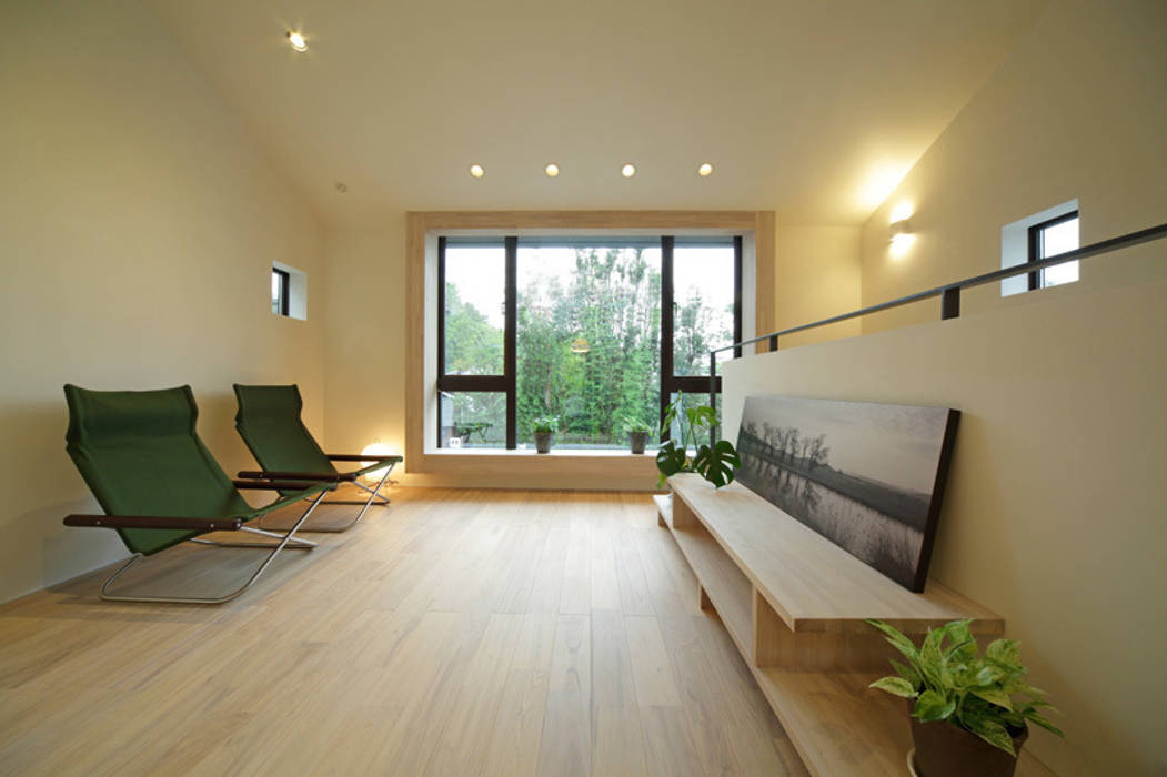 湖風の家 リビング アーキシップス京都 ラスティックデザインの リビング