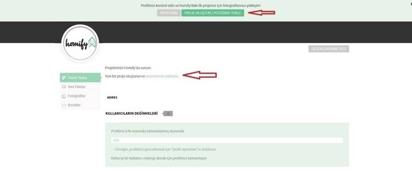 homify'da nasıl profesyonel bir profil oluşturabilirim?, homify Yardım homify Yardım