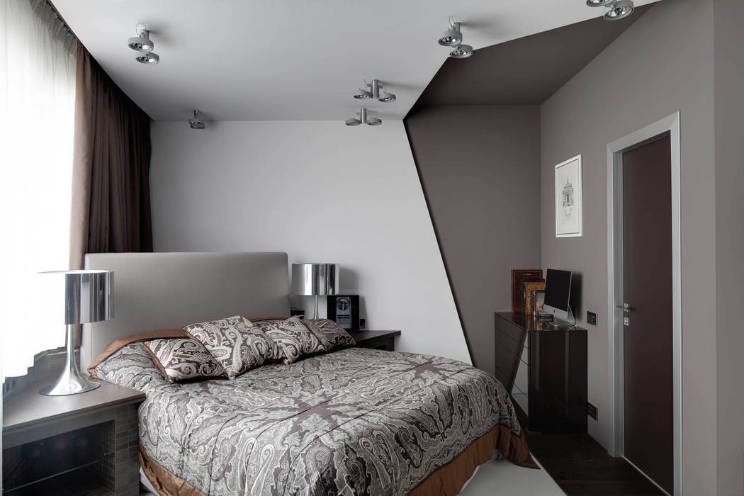 Квартира на Ленинградке, ARTRADAR ARCHITECTS ARTRADAR ARCHITECTS Спальня в стиле минимализм