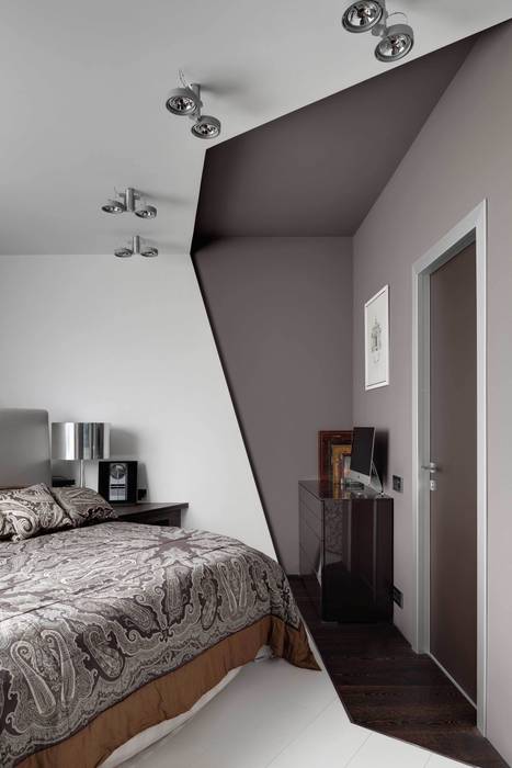 Квартира на Ленинградке, ARTRADAR ARCHITECTS ARTRADAR ARCHITECTS Спальня в стиле минимализм