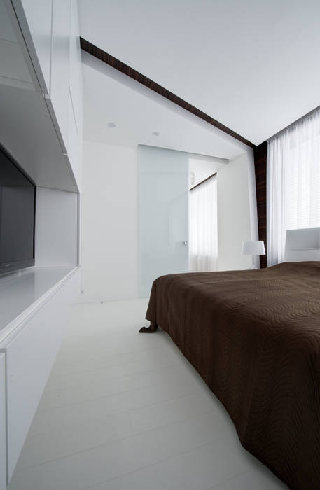 Квартира в Чертаново, ARTRADAR ARCHITECTS ARTRADAR ARCHITECTS Спальня в стиле минимализм