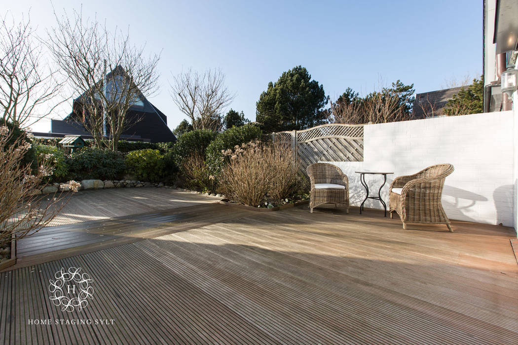 Home Staging Doppelhaus in Westerland/Sylt, Home Staging Sylt GmbH Home Staging Sylt GmbH Patios & Decks