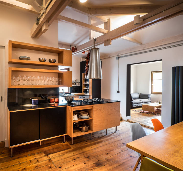 Gabriel Apartment Kitchen Atelye 70 Planners & Architects Modern Mutfak