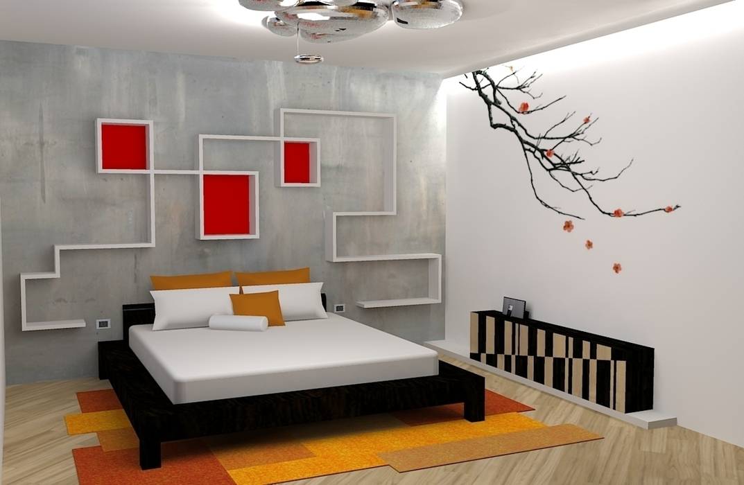 Japan house, michel marchesi design michel marchesi design Asian style bedroom
